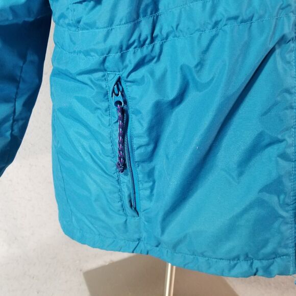 Columbia Ski Jacket Womens Large Parka Coat Blue Color Block Nylon Winter - Picture 5 of 15